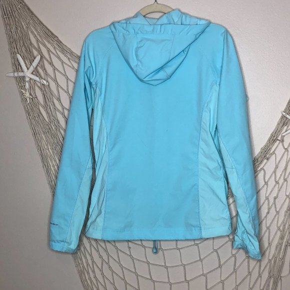 COLUMBIA Interchange Titanium Women's Zip-Up Hoodie Windbreaker Jacket Icy Morn - Picture 9 of 11